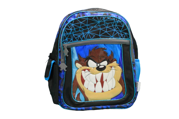 Mochila Taz Negro Y Azul Original