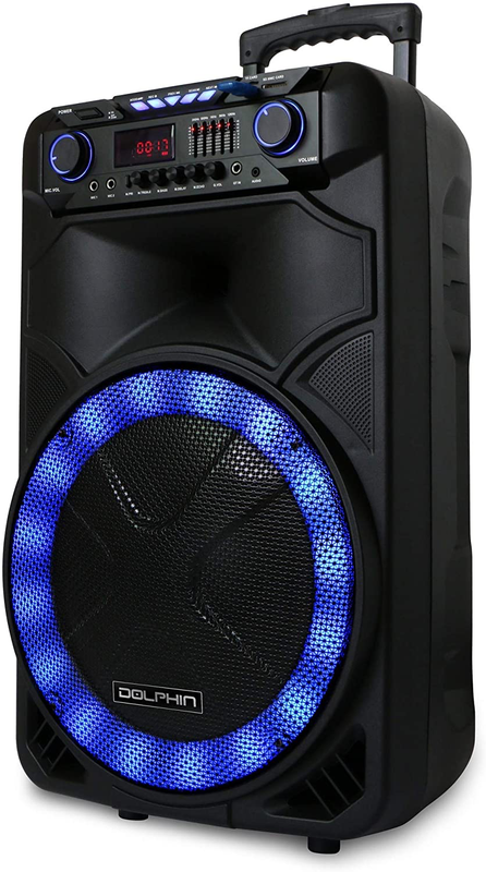 Bocina Dolphin De 15" BT Bluetooth Negro