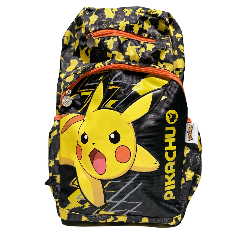 Mochila Pokemon Pikachu Amarillo Y Negro Original