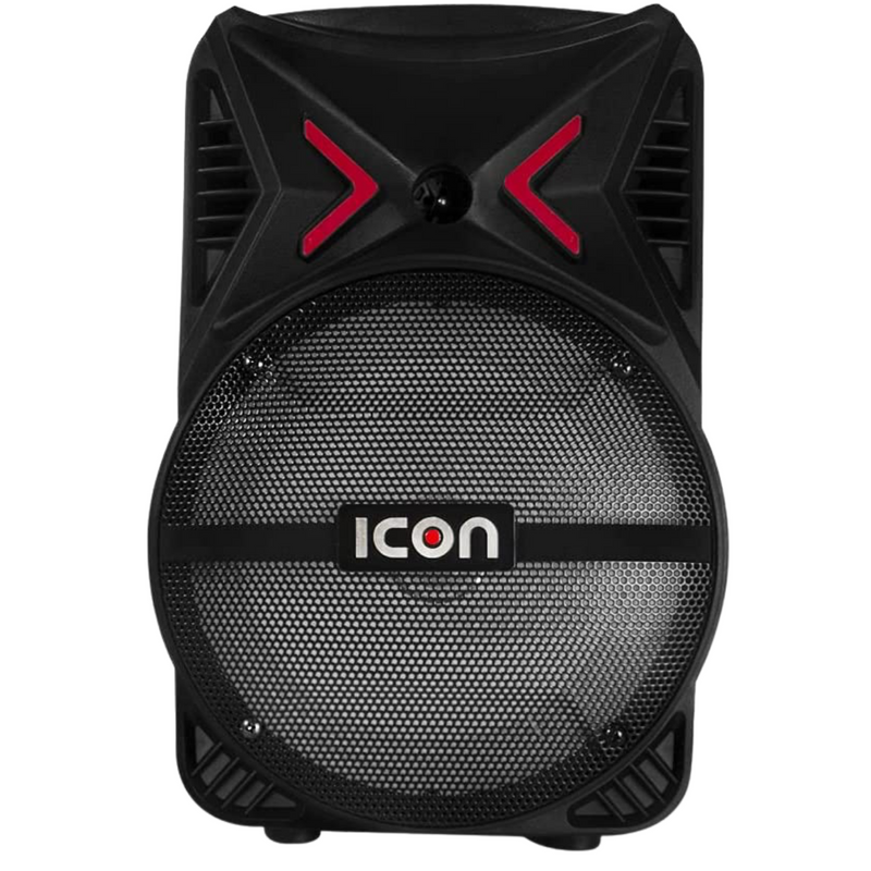 Bocina De 8" Icon ICBAF08-2 Amplificado 3200w BT Bluetooth Micrófono