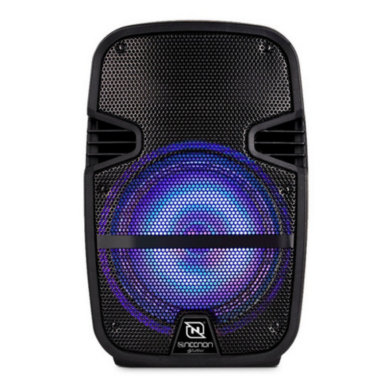 Bocina Con Micrófono Necnon De 8" Nb-08Dl BT Bluetooth Negro