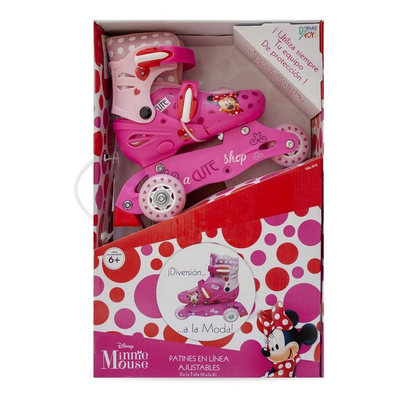 Patines Ajustables Niña En Linea Llantas Infantil Mimi Mouse 18/21 - Imagen 5
