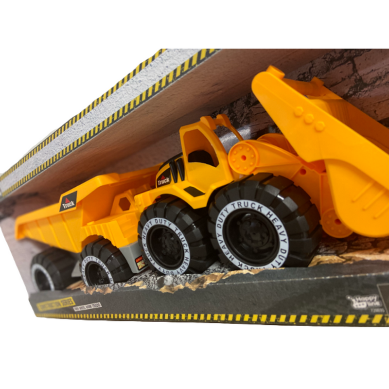 Set Carros De Construcción Volteo Y Pala Power Drive - Imagen 2