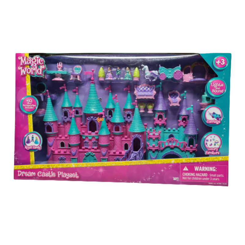 Gran Castillo Princesas Con 19 Accesorios Luz Y Sonido Magic World