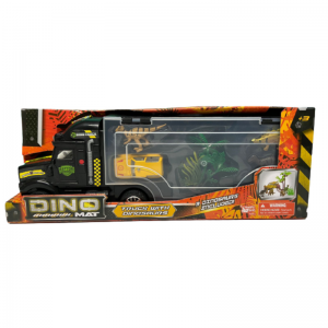 Juguete De Dinosaurios Tráiler Dinomat Con 6 Dinosaurios, 4 Carros y Accesorios