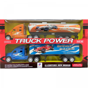 Juego De Dos Tráilers De Juguete Truck-Power Camión Varios Colores
