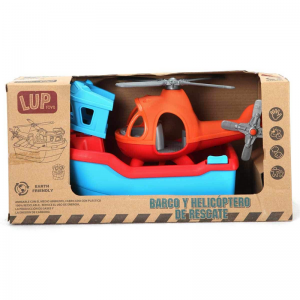 Helicóptero Y Lancha De Rescate De Juguete Lup Toys