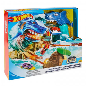 Pista Batalla En Playa Tiburón Mattel Hot Wheels