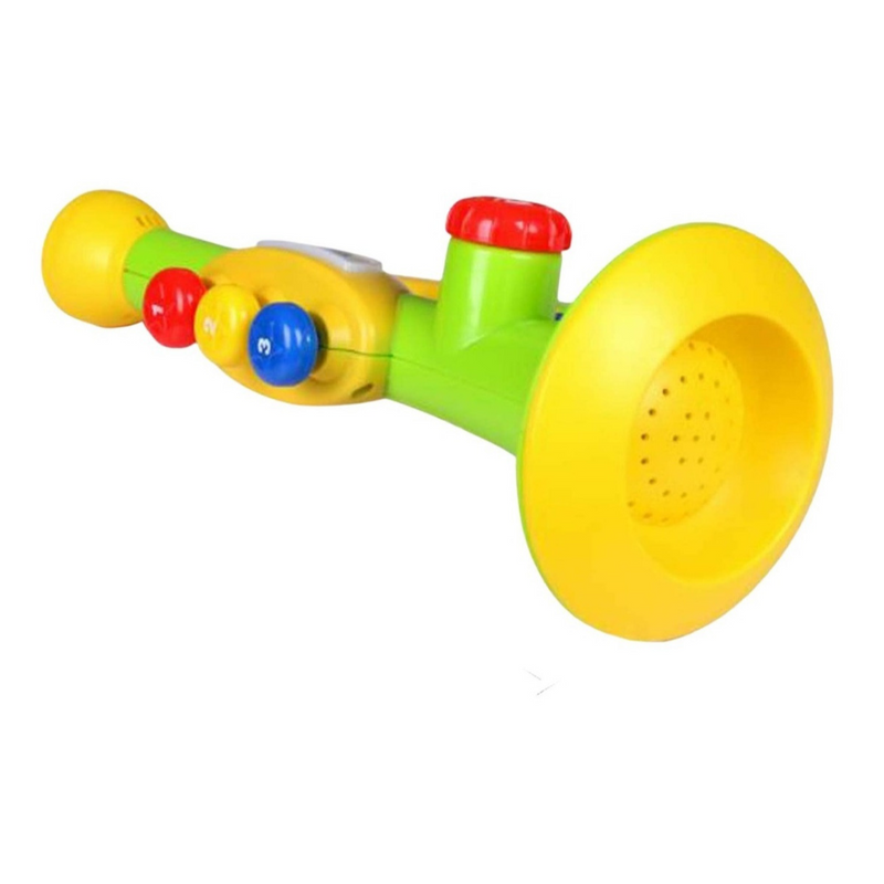 Mini Trompeta Musical De Juguete Música Y Luces - Imagen 2