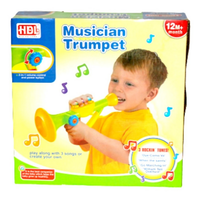 Mini Trompeta Musical De Juguete Música Y Luces - Imagen 7