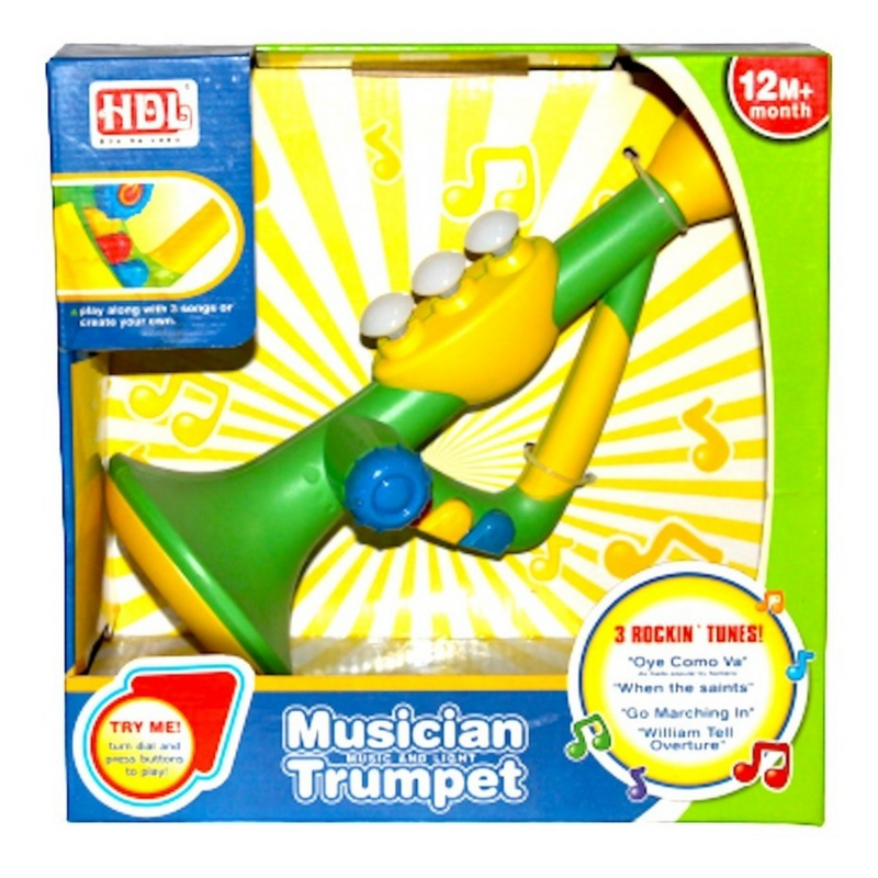 Mini Trompeta Musical De Juguete Música Y Luces