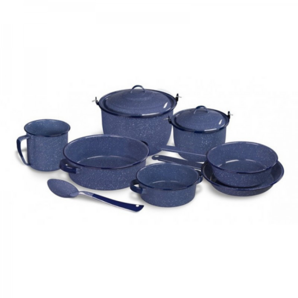 Batería De Cocina Gema Lila Azul 10 Piezas Cinsa