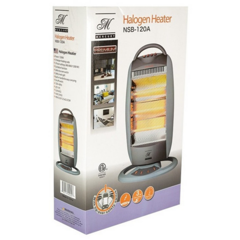Calefactor Eléctrico Halogeno Oscilatorio Mercurt - Imagen 2