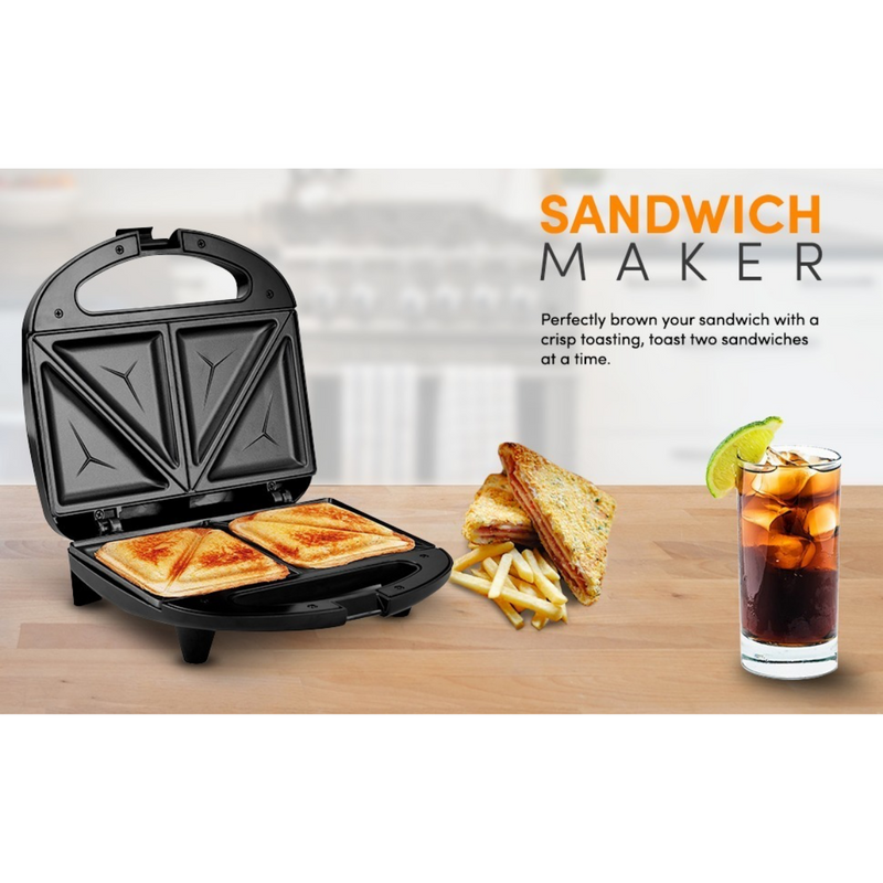 Sandwichera De Dos Piezas Negra Elite - Imagen 3