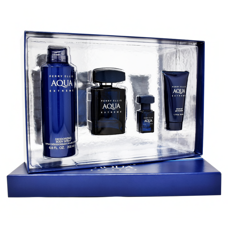 Set Perry Ellis Aqua Extreme 4 Piezas Para Caballero - Imagen 2