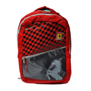 Mochila Nart Cuadros Negro Y Rojo Original