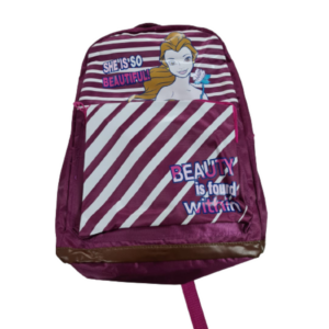 Mochila Disney Princesa Bella Rayas Morado Original