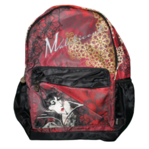 Mochila Disney Maléfica Rojo Y Negro Original