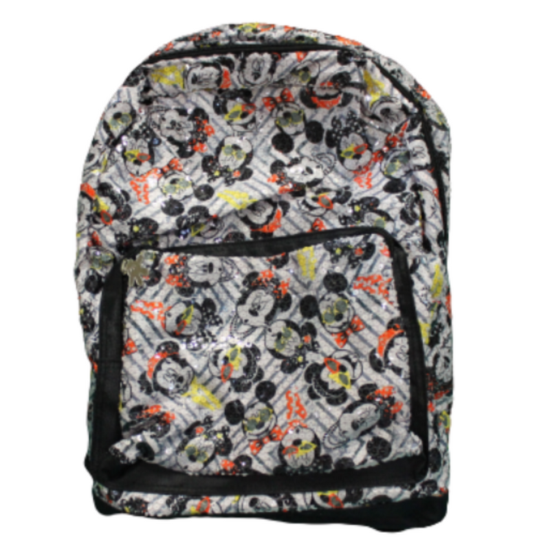 Mochila Disney Mickey Mouse Minnie Lentejuelas Multicolor Original