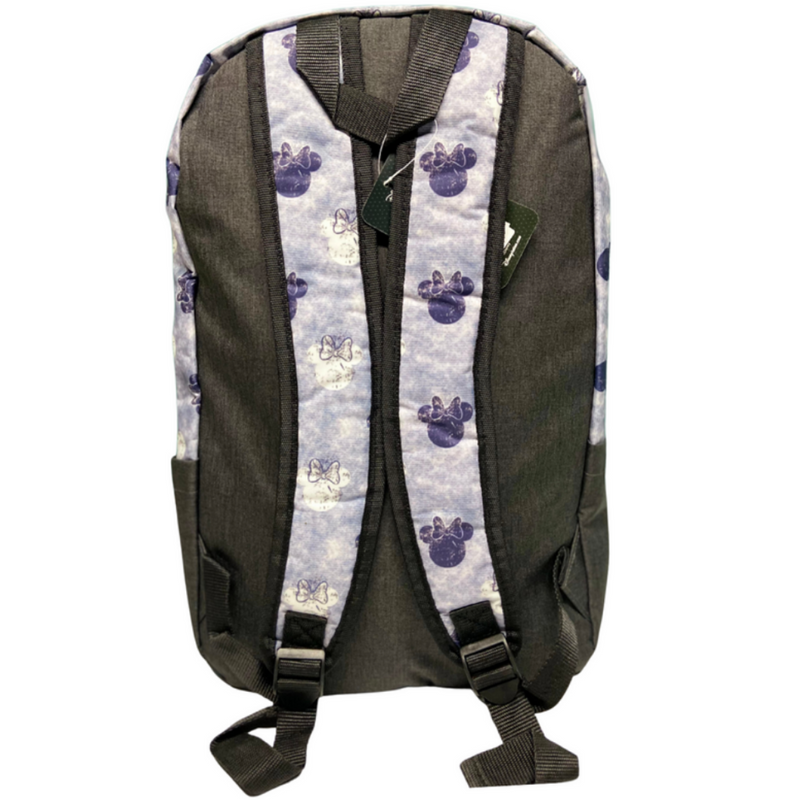 Mochila Disney Minnie Estopeada Celeste Y Negro - Imagen 2