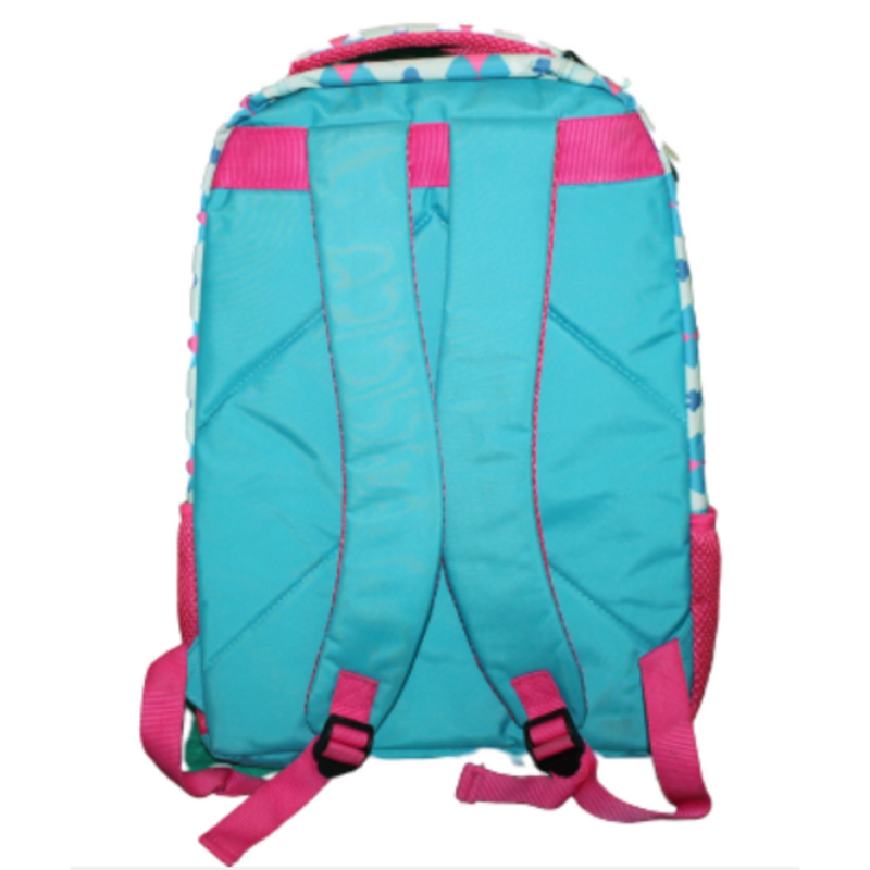 Mochila Disney Minnie Mouse Cierre Celeste Y Rosa Original - Imagen 2