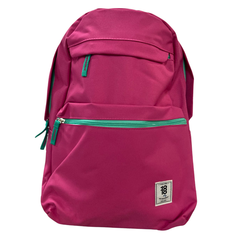 Mochila Chenson Rosa Con Cierre Menta Original