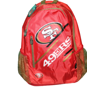 Mochila Nfl 49Ers San Francisco Cierre Vertical Rojo Original