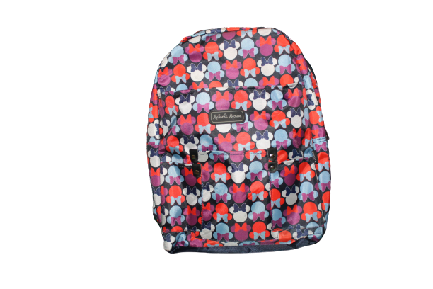 Mochila Disney Minnie Con Moños Azul Y Lila Original