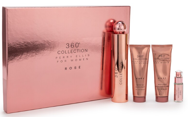 SET PERRY ELLIS 360 ROSE PARA DAMA